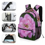 yanfind Children's Backpack Flower Geranium  Plant Pollen Petal Rose Purple Peony Creative Commons Preschool Nursery Travel Bag