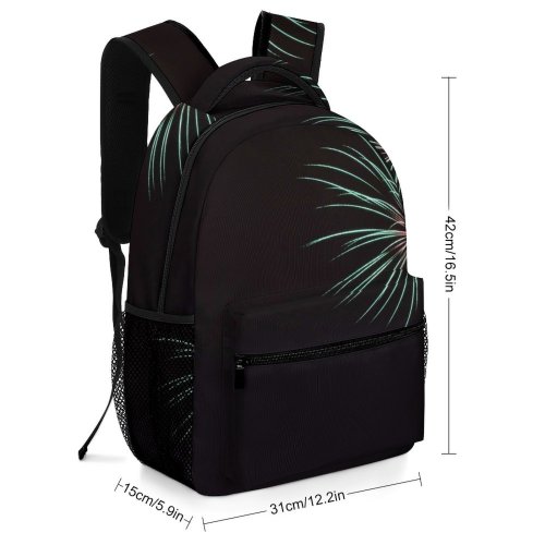 yanfind Children's Backpack Fireworks Light Night Dark Overcoming Diwali Darkness Midnight Year's Eve Fte Preschool Nursery Travel Bag