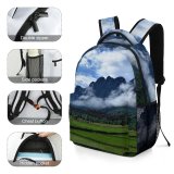 yanfind Children's Backpack Countryside Pictures Grassland Outdoors Stock Free Cornfield Field Paddy Laos Images Preschool Nursery Travel Bag