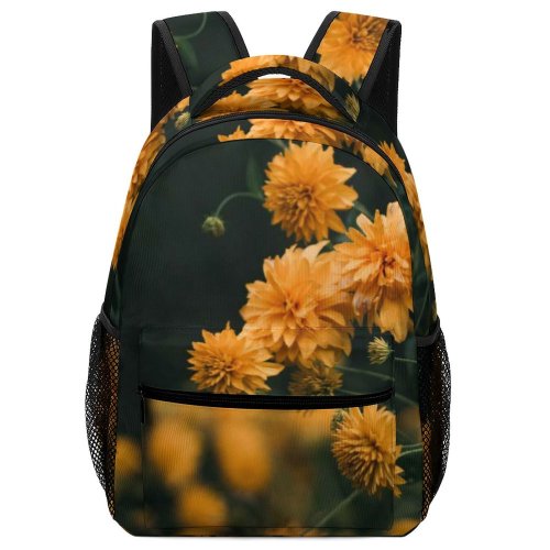 yanfind Children's Backpack  Beautiful Rural Flowers Season Grass Landscape Daylight Field Growth Blooming Garden Preschool Nursery Travel Bag