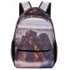 yanfind Children's Backpack  Focus Sand Vacation Depth Sunset Wood Fire Landscape Daylight Evening Travel Preschool Nursery Travel Bag