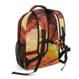 yanfind Children's Backpack Artistic Surf Sunset Landscape Evening  Light  Sunrise Scenic Heart Reflection Preschool Nursery Travel Bag