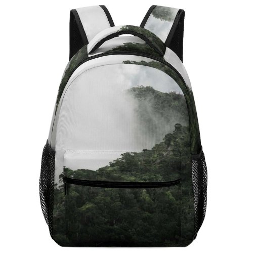 yanfind Children's Backpack Bush Tree Mist Plant Fog Free Jungle Outdoors Wallpapers Land Images Preschool Nursery Travel Bag