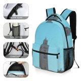 yanfind Children's Backpack Building Architecture Monument  Steeple Spire  Lighthouse Dome Column Pillar Obelisk Preschool Nursery Travel Bag