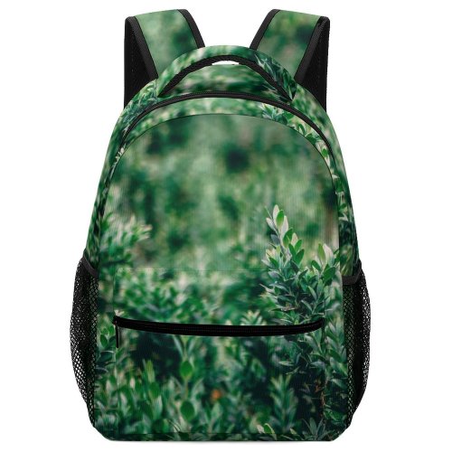 yanfind Children's Backpack Grass Plant Flora Tree Conifer Bush Vegetation Leaves Leaf Bokeh Petals Closeup Preschool Nursery Travel Bag