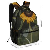 yanfind Children's Backpack Flowers Grass Growth Blooming Outdoors Leaves Wrist Watch Flora Petals Bloom Preschool Nursery Travel Bag