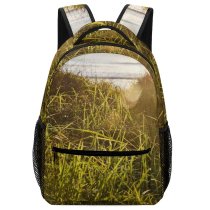 yanfind Children's Backpack  Scenery Sky Interior Grass Sunlight Gold Love Plant Sunset Light Preschool Nursery Travel Bag