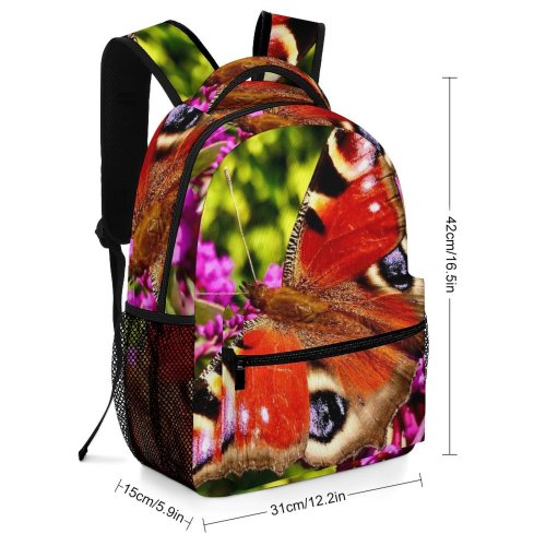 yanfind Children's Backpack Butterfly Insect Invertebrate Almelo Nederland Bee Honey Plant  Flower Preschool Nursery Travel Bag