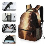 yanfind Children's Backpack Fireworks Diwali Midnight Event Year's Eve Night Fte Year Preschool Nursery Travel Bag