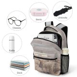 yanfind Children's Backpack Frozen Picturesque Serene Tree Winter Freedom Rural Forest Silent Wild Scenery Preschool Nursery Travel Bag