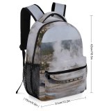 yanfind Children's Backpack Eruption Trail  Pictures Outdoors Sulfur Grey Tree Evaporation Unis Preschool Nursery Travel Bag