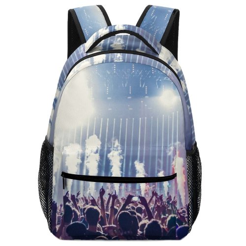 yanfind Children's Backpack Festival Time Performance Lights Crowd Audience Edm Event Applause Musician Show Preschool Nursery Travel Bag