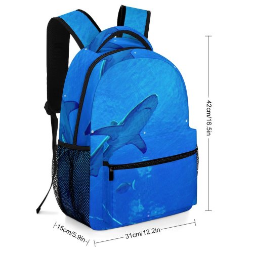 yanfind Children's Backpack Fish Shark Aquarium Sea  Aquatic Dubai Underwater Preschool Nursery Travel Bag