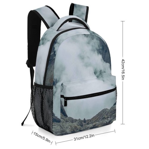 yanfind Children's Backpack Eruption Sulphur Creative Gunung Pictures Outdoors Area Timur Crater Jawa Volcano Preschool Nursery Travel Bag