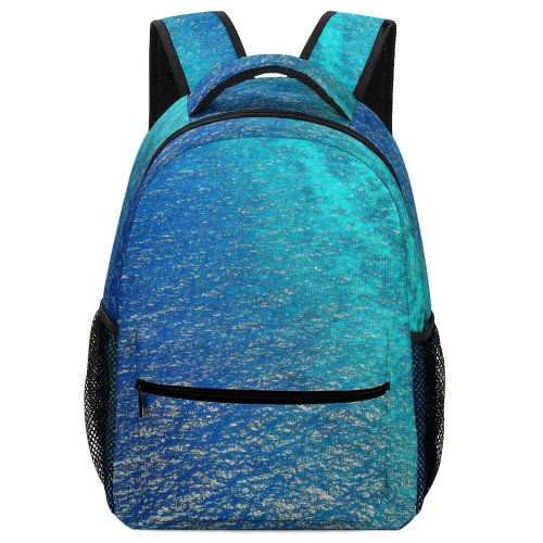 yanfind Children's Backpack Ripples Bird's Sea  K Drone Shot Ocean Preschool Nursery Travel Bag