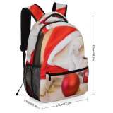 yanfind Children's Backpack  Focus Playful Dog Ornaments Pet Adorable Cute Christmas  Canidae Preschool Nursery Travel Bag