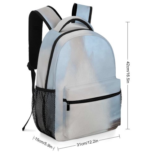 yanfind Children's Backpack Eruption Iceland Pictures Winter Haukadalur Outdoors Snow Free Volcano Snowman Geyser Preschool Nursery Travel Bag