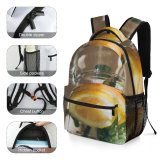 yanfind Children's Backpack  Focus H   Transparent Lemon Still Fruit Glass Container O Preschool Nursery Travel Bag