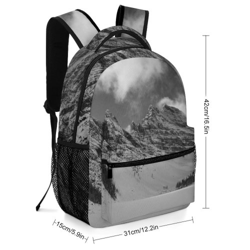 yanfind Children's Backpack Abies Range  Lake Tree  Snow Agnes Plant  District Preschool Nursery Travel Bag