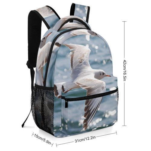 yanfind Children's Backpack Bird Callow Giblets Gull Seagull Istanbul Bogaz Marmara Marti Kus Deniz Beak Preschool Nursery Travel Bag