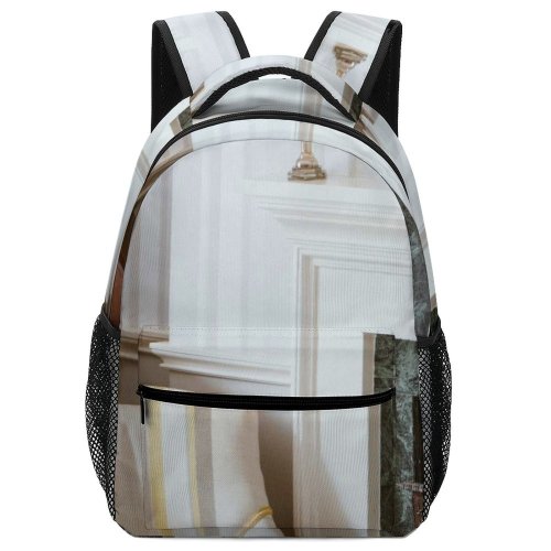yanfind Children's Backpack Fireplace Design Decor Lamp Home Mirror Armchair Wood Room Chair Wooden Comfort Preschool Nursery Travel Bag