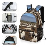 yanfind Children's Backpack Field Grassland Outdoors Countryside Farm Rural Grazing Meadow Pasture Ranch Cattle Cow Preschool Nursery Travel Bag