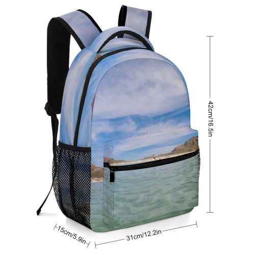 yanfind Children's Backpack Land Outdoors Ocean Sea Shoreline Coast Island Baja California Sur Beach Preschool Nursery Travel Bag