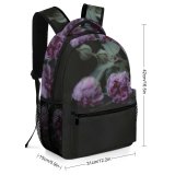 yanfind Children's Backpack  Flower Geranium Plant Rose Grey Leaf Preschool Nursery Travel Bag