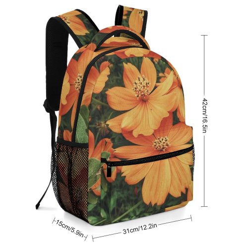 yanfind Children's Backpack Flower Cosmos Plant Geranium  Flora Leaves Leaf Treasure Floral Weed Preschool Nursery Travel Bag
