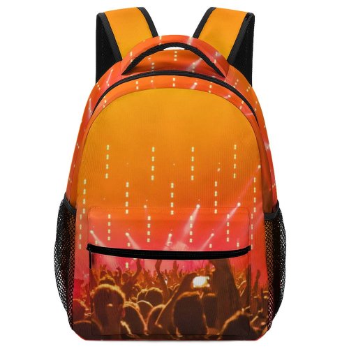 yanfind Children's Backpack Entertainment Performance Lights Nightclub Fans Hands Crowd Energy Audience Musician Live Preschool Nursery Travel Bag