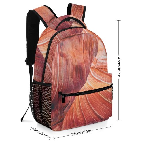 yanfind Children's Backpack Grand Rocky Scenery Formation Daytime Formations Peaceful Canyon Geological Tranquil Outdoors Scenic Preschool Nursery Travel Bag