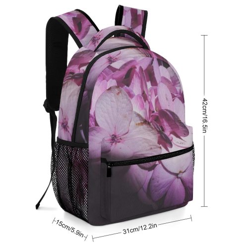 yanfind Children's Backpack  Flower Geranium Plant El Salvador Rose Grey Flor Morado Purple Plants Preschool Nursery Travel Bag
