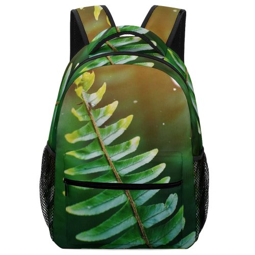 yanfind Children's Backpack  Focus Frond Branch Light  Growth  Outdoors Leaves Summer Dof Preschool Nursery Travel Bag