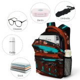 yanfind Children's Backpack  Clear Street Shining Ball Illuminated Lights Evening Travel Light Defocused Luminescence Preschool Nursery Travel Bag
