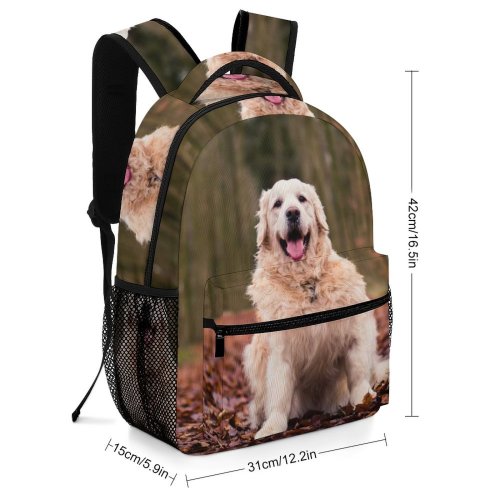yanfind Children's Backpack Dog Pet Golden Surrey Hills Area Outstanding Natural Beauty Dorking United Preschool Nursery Travel Bag