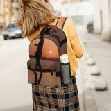yanfind Children's Backpack Girl Golden Posing Sunset Landscape Evening Sunrise Silhouetted Outdoors Hour Scenic Preschool Nursery Travel Bag