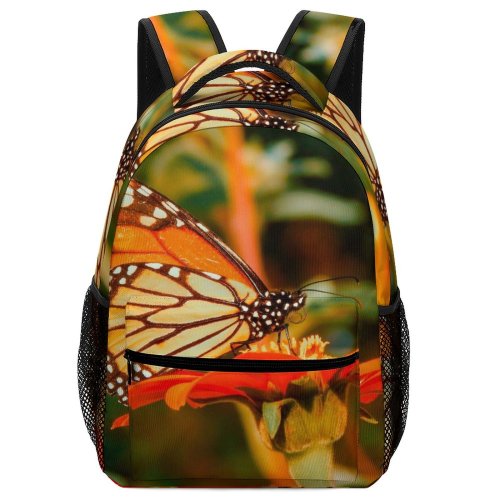 yanfind Children's Backpack Butterfly Insect Monarch Invertebrate Plant Garden Flowers Flower Buterfly  Pupae Larvae Preschool Nursery Travel Bag