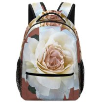 yanfind Children's Backpack Flora Petals Rose Bloom Flower Gold Preschool Nursery Travel Bag
