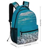 yanfind Children's Backpack Ripples Sea Rocks Pure Clear Underwater Turquoise River Ocean Clean Preschool Nursery Travel Bag