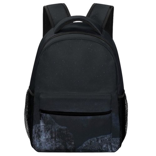 yanfind Children's Backpack Dark Exploration Landscape Travel Light Snow Outdoors Scenic Starry Shot Sky Preschool Nursery Travel Bag