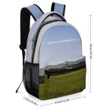 yanfind Children's Backpack Field Grassland Outdoors Countryside Paddy Plant Vegetation Preschool Nursery Travel Bag