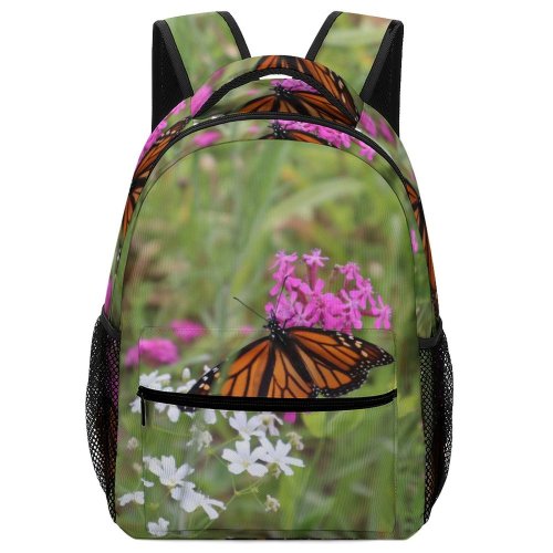 yanfind Children's Backpack Bee Honey Insect Invertebrate Butterfly Monarch Plant  Flower Petal Geranium Public Preschool Nursery Travel Bag