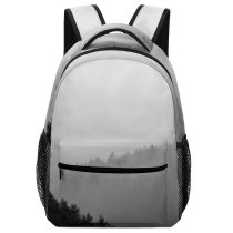 yanfind Children's Backpack Grey Fog Outdoors Mist  Hill Forest Preschool Nursery Travel Bag