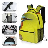 yanfind Children's Backpack Birds Taiwan Bee Eater Kaohsiung Colorful Kingfisher Perch Wing Feather Claw Avian Preschool Nursery Travel Bag