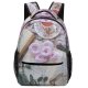 yanfind Children's Backpack Flatlay Romance Flowers Cup Romantic Love Table Reading Ceremony Cookies Preschool Nursery Travel Bag