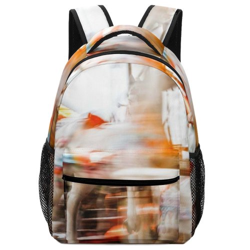 yanfind Children's Backpack Fast Ride Action Motion Carousel Fairground Entertainment Park Leisure Funfair Exhilaration Preschool Nursery Travel Bag