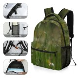 yanfind Children's Backpack Field Grassland Outdoors Countryside Farm Rural Meadow Plant Grass  Flower Public Preschool Nursery Travel Bag