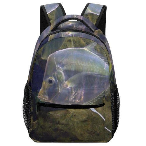 yanfind Children's Backpack Fish Sea Ocean Sand Underwater Beach Diving Hairfinned Silverfish Marine Biology Organism Preschool Nursery Travel Bag