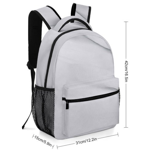 yanfind Children's Backpack Grey Outdoors Snow Winter Soil   Sand Powder Shite Fields Slope Preschool Nursery Travel Bag