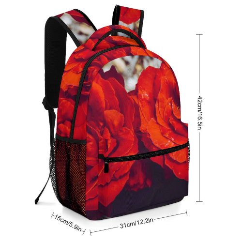 yanfind Children's Backpack Flora Petals Blooming Roses Outdoors Bloom Flowers Preschool Nursery Travel Bag